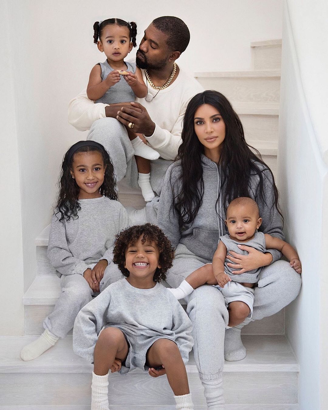 Instagram/Kim Kardashian One of those children got really lucky.